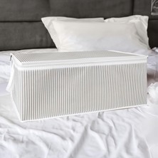 Hype Store Pazar Kapısı Baza Altı Düzenleyici Kumaş Hurç (50 x 30 x 20) (3 Adet Gri)