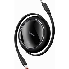 Hype Store Free2 Draw Mini Makaralı Type-C To Type-C 100W Kablo 1m.-Siyah