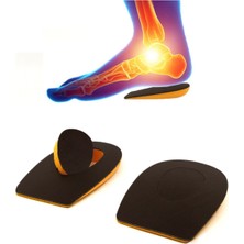 Özgürce Yumuşatıcı Deri Topuk Tabanlık, Rahat ve Konforlu Destek, Kahverengi