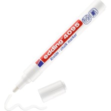 Hype Store Edding 4095 Tebeşir Kalemi - Beyaz - 1 Tebeşir Kalemi - Yuvarlak Uçlu 2-3 mm