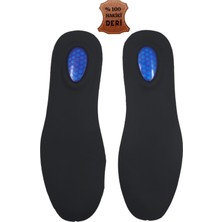 Özgürce Yumuşak ve Rahat Ayakkabı Iç Tabanlık, Topuk Dikeni Destekli Jelli Deri Taban