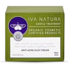 Hype Store Iva Natura Organik Yağlı Ciltler Için Akne Karşıtı Krem Kara Kafes Otu ve Ardıç Yaprağı Özlü 50 ml