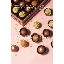 Hype Store Trend Hediye Sepeti Takribi 200 Adet Küçük Boy Kahverengi Truff Çikolata Kağıdı, Muffin Kek Kalıbı,