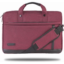 Hype Store Ravenna VP1505 15,6" Su Geçirmez Kumaş ve Fermuar Notebook Laptop El Çantası-Bordo