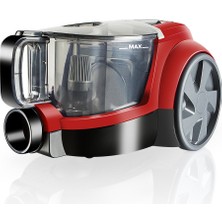 Hype Store Arnica Pika Kırmızı Toz Hazneli Elektrikli Süpürge, 250 W, 2.5 L Hazne, Hepa 13 Filtre, Kırmızı