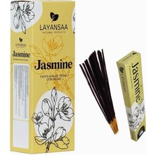 Hype Store Layansaa Yasemin (Jasmine) Kokusu Özel Aroma Kokusu Agarbatti Arınma 20 Adet 1 Paket Çubuk Tütsü
