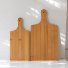 Hype Store 2 Boy Bambu Kesme Tahtası Seti, Bambu Kesim Tahtası, Bambu Et Tahtası | Pratik ve Dayanıklı 2 Boy Ba