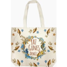 Hype Store Mywoodgift Beg Bez Çanta-Yaz Güneş Deniz HBC-3540BJ00129