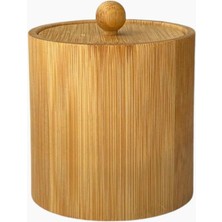 Hype Store Ahşap Baharatlık - Kapaklı Yuvarlak Doğal Ahşap, Koku Yapmaz Baharatlık, Şekerlik ve Tuzluk (8 Cm)