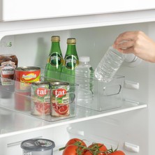Hype Store 1 Adet Şefaf Akrilik Buzdolabı ve Mutfaklar Için, Içeçek ve Gıda Düzenleyici Organizer