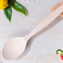 Hype Store Ahşap Servis Tencere 32 cm Kaşık Büyük