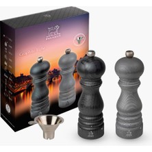 Hype Store Peugeot Paris Grafit Işık U'select Tuz ve Karabiber Değirmeni Seti, 18CM/7IN. Tuz ve Karabiber Poşet