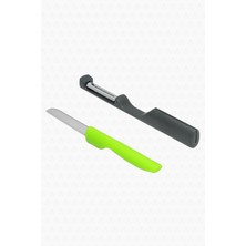 Hype Store Valletta Delos 2 In 1 Paslanmaz Çelik ve Soyacak Seti Yeşil