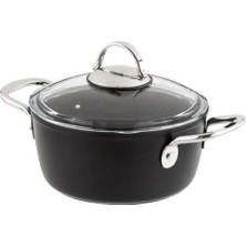 Hype Store Nehir Titanium Siyah 24 cm Derin Tencere