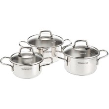 Hype Store Korkmaz A1650 Perla Jr. 6 Parça Tencere Seti