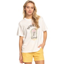 Roxy Moonlight Sun B Kadın Beyaz Tişört
