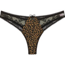 İlk El Grup Ieg™ Büyük Beden Leopar Desenli Fantazi G String Bato Külot