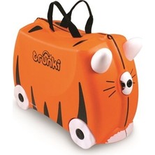 Trunki Kaplan Tipi Çocuk Bavulu Eğlenceli Seyahat İçin 18 Litre Kapasite