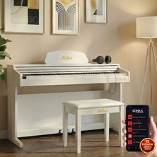 Midex PLX-190WH Beyaz Dijital Piyano 88 Tuşlu Hammer Action ve Tuş Hassasiyeti