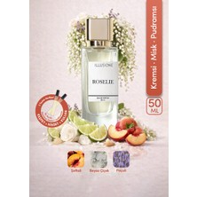 ILLUSIONE Roselie Edp Kadın Parfüm 50ML | Kremsi-Misk-Pudramsı | Şeftali, Beyaz Çiçek, Paçuli
