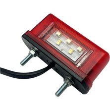 Frıstom 12V-30V Plaka-Pozisyon Lambası Ledli (Kırmızı) (82*30 Mm) E9
