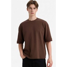 DeFacto Loose Fit Nefes Alabilen Kumaş Tişört B4844AX26SP