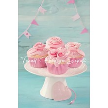 Hype Store Takribi 200 Adet Standart Boy Pembe Muffin Kek Kalıbı, Browine Kalıbı 40X30 Mm, Cupcake Kağıdı Doğum