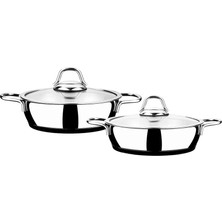 Delixa Teos Indüksiyon Tabanlı 4 Parça Çelik Sahan Seti