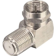 BK Teknoloji 90 Derece Açılı F Tipi Koaksiyel Anten Kablosu Adaptörü