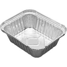 Delixa Çelikpençe Alüminyum Kap 350GR Kapaklı 100 Adet