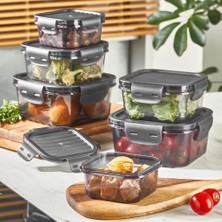 Delixa Mithra Life 6 Adet Vakumlu Sızdırmaz Saklama Kabı Seti 400ML 800ML 1400ML MIT1087