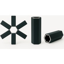 Delixa Vios Store Katlanabilir Nihale - Isıya Dayanıklı Plastik Tencere ve Tava Altlığı - Kaymaz, Kompakt,