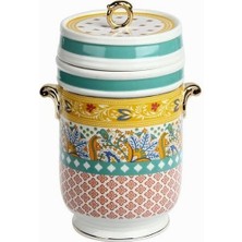 Delixa Lucky Art Eliana Bone Porselen Kulplu Kavanoz 22 cm