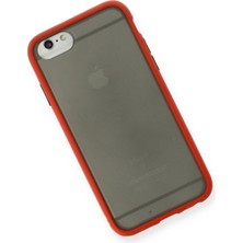 Luxury  iPhone 6 Kılıf Montreal Silikon Kapak - Kırmızı 784654