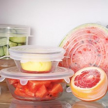 Delixa Silikon Streç Kapak Seti 6 Adet Kupa Bardak Kavanoz Kase Bonesi 6 Lı Silikon Kapak Seti Bpa Içermez