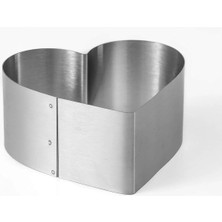 Delixa Paslanmaz Çelikten Kalp Şeklinde Pasta Kek Kalıbı