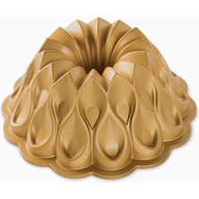 Delixa Nordic Ware -Non-Stick Kek Pişirme Kalıbı-, Alüminyum, Altın, 25,4 x 25,4 x 9,9 cm