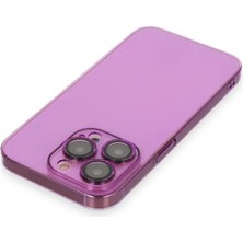 Luxury  iPhone 14 Pro Kılıf Armada Lensli Kapak - Mor 784654