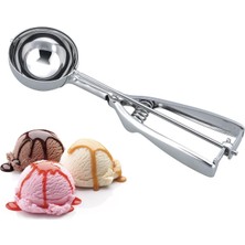 Hype Store Orret Home Paslanmaz Çelikten Dondurma Kaşığı,mandallı Kurabiye,karpuz ve Dondurma Kaşığı,mekanik Ba