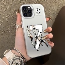 HONTINGA iPhone 14 Pro Max ile Uyumlu Kılıfı Silikon Kenar Sert Arka Düşüme Önleyici Basitlik Anti Düşme Kamera Korumali Cr7 Desen Telefon Kılıfı Kadın ve Erkek Için Uygundur K1-0712