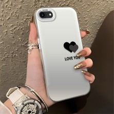 HONTINGA iPhone 8 ile Uyumlu Kılıfı Silikon Kenar Sert Arka Düşüme Önleyici Basitlik Anti Düşme Kamera Korumali Renkli Kalpler Desen Telefon Kılıfı Kadın ve Erkek Için Uygundur K1-0710