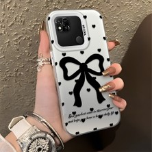 HONTINGA Xiaomi Redmi 9c ile Uyumlu Kılıfı Silikon Kenar Sert Arka Düşüme Önleyici Basitlik Anti Düşme Kamera Korumali Papyon Desen Telefon Kılıfı Kadın ve Erkek Için Uygundur K1-0713