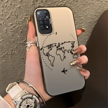 HONTINGA Xiaomi Redmi Note 11 Pro ile Uyumlu Kılıfı Silikon Kenar Sert Arka Düşüme Önleyici Basitlik Anti Düşme Kamera Korumali Uçuş Desen Telefon Kılıfı Kadın ve Erkek Için Uygundur K1-0714