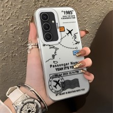 HONTINGA Samsung Galaxy S24 Plus ile Uyumlu Kılıfı Silikon Kenar Sert Arka Düşüme Önleyici Basitlik Anti Düşme Kamera Korumali Uçuş Desen Telefon Kılıfı Kadın ve Erkek Için Uygundur K1-0714