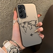 HONTINGA Samsung Galaxy A25 ile Uyumlu Kılıfı Silikon Kenar Sert Arka Düşüme Önleyici Basitlik Anti Düşme Kamera Korumali Uçuş Desen Telefon Kılıfı Kadın ve Erkek Için Uygundur K1-0714