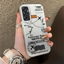 HONTINGA Samsung Galaxy M34 5g ile Uyumlu Kılıfı Silikon Kenar Sert Arka Düşüme Önleyici Basitlik Anti Düşme Kamera Korumali Uçuş Desen Telefon Kılıfı Kadın ve Erkek Için Uygundur K1-0714