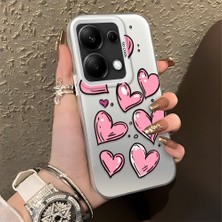 HONTINGA Xiaomi Redmi Note 14S ile Uyumlu Kılıfı Silikon Kenar Sert Arka Düşüme Önleyici Basitlik Anti Düşme Kamera Korumali Kalp Desen Telefon Kılıfı Kadın ve Erkek Için Uygundur K1-0708