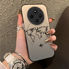 HONTINGA Xiaomi Redmi 14C 4g ile Uyumlu Kılıfı Silikon Kenar Sert Arka Düşüme Önleyici Basitlik Anti Düşme Kamera Korumali Uçuş Desen Telefon Kılıfı Kadın ve Erkek Için Uygundur K1-0714