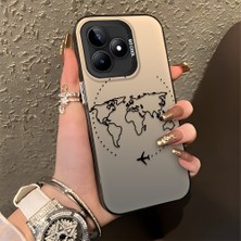 HONTINGA Realme Note 50 ile Uyumlu Kılıfı Silikon Kenar Sert Arka Düşüme Önleyici Basitlik Anti Düşme Kamera Korumali Uçuş Desen Telefon Kılıfı Kadın ve Erkek Için Uygundur K1-0714