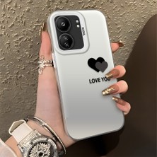 HONTINGA Xiaomi Redmi 13C ile Uyumlu Kılıfı Silikon Kenar Sert Arka Düşüme Önleyici Basitlik Anti Düşme Kamera Korumali Renkli Kalpler Desen Telefon Kılıfı Kadın ve Erkek Için Uygundur K1-0710